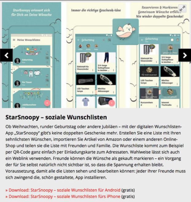 StarSnoopy in der Presse - Computerbild über StarSnoopy